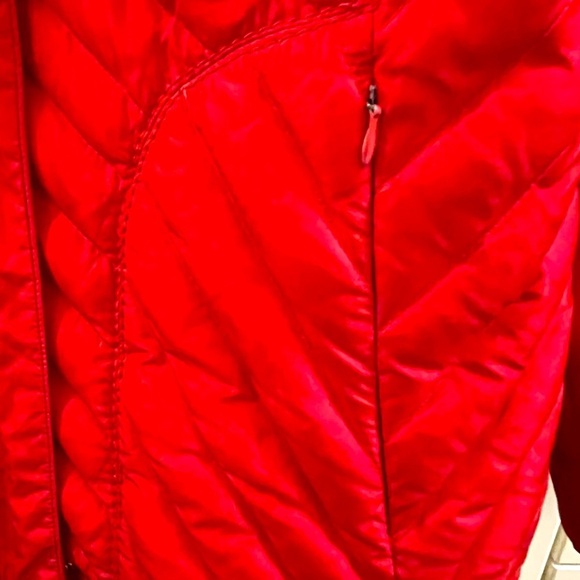 Woman’s Kenneth cole reaction Down Jacket/ Coat  Size XL Red - Picture 3 of 11